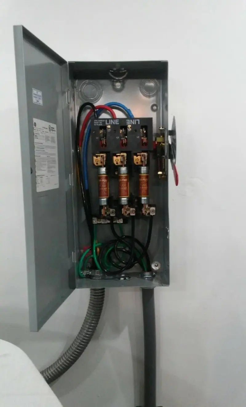 Three-phase disconnect switch installed for Electrical Wiring & Rewiring in Upper Yoder