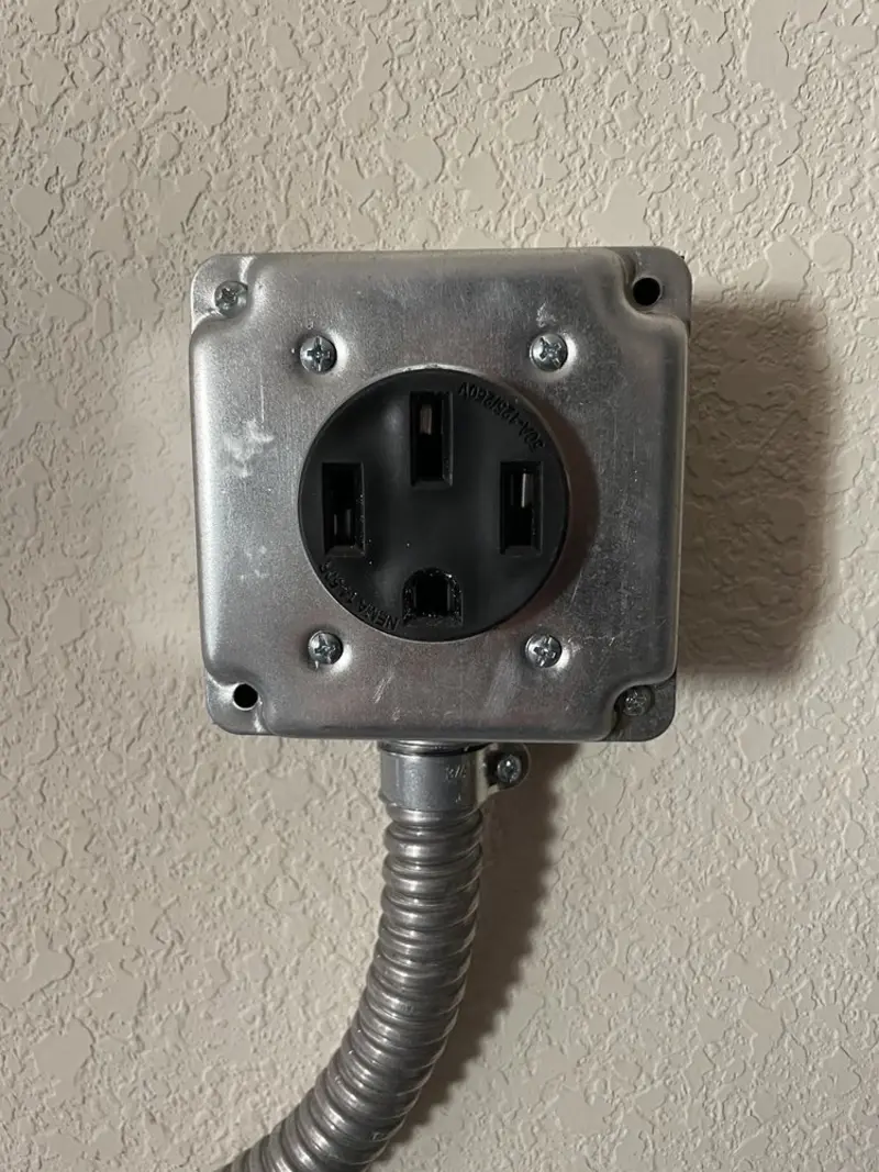 NEMA 14-50 outlet installed for Smart Home Electrical in Upper Yoder